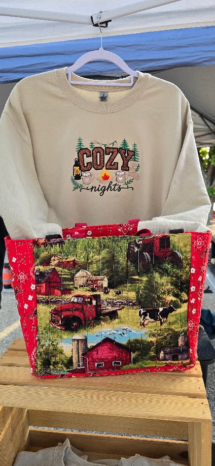 Cozy Nights Embroidered Sweatshirt | Cozy Fall &amp; Winter Pullover