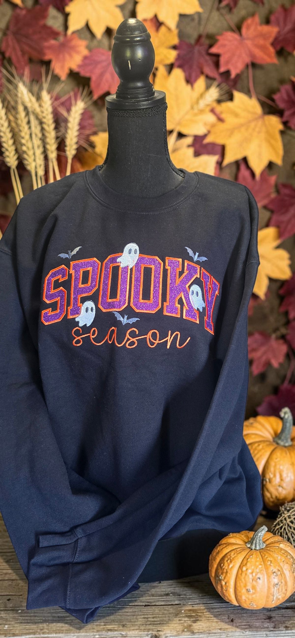 Custom Embroidered Spooky Season Shirt