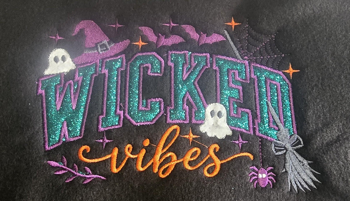 Custom Embroidered Halloween Wicked Shirt