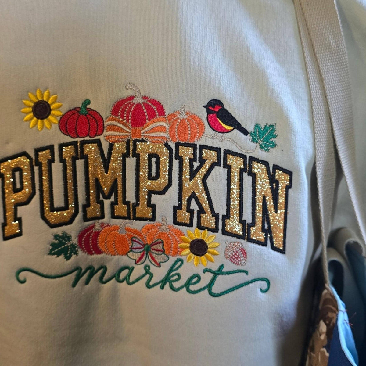 Custom Embroidered Pumpkin Market Shirt